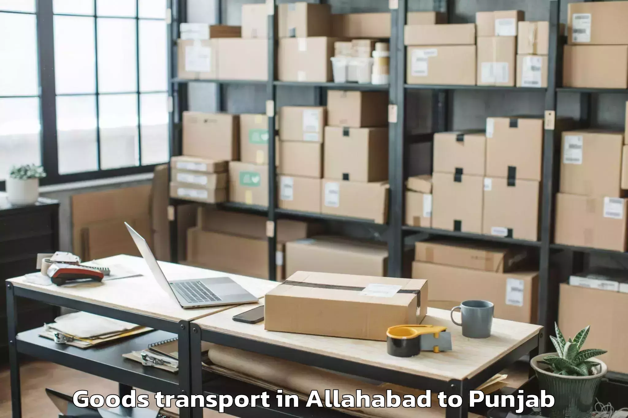 Leading Allahabad to Maur Goods Transport Provider